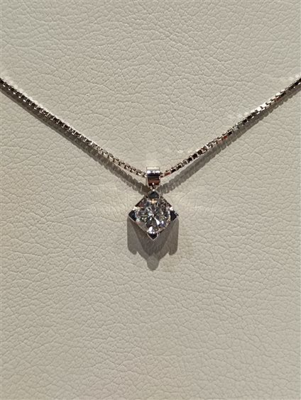 Collana Davite & Delucchi Donna in Oro bianco Diamante 0.25 Ct CLNS1013825 - CLNS1013825